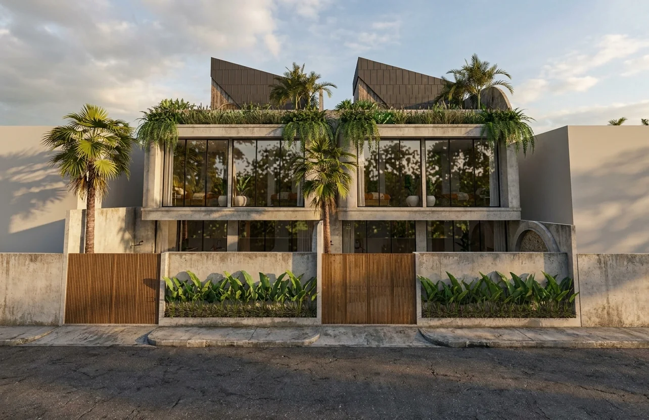 Street facade render