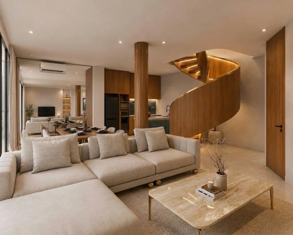 Living room lounge render
